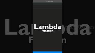 Lambda Function in PythonCrazy CodesPython TamilPython Tutorialpython programming trending [upl. by Retluoc]