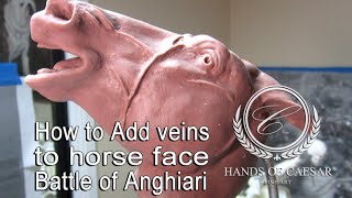 How to Add veins to horse face  Battle of Anghiari sculpture [upl. by Aderf218]