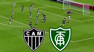 ATLETICO MG x AMERICA MG CAMPEONATO MINEIRO GAMEPLAY FIFA 24 [upl. by Olivette]