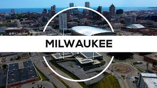 Milwaukee Wisconsin  4K drone footage [upl. by Esinned]