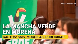 Los gastos del PVEM mensajes SMS mochilas a pasto y publicidad para el oficialismo [upl. by Nathanial357]