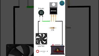 Automatic Fan control using Temperature Sensor🔥automatic fan on off sensorshorts tridingshorts [upl. by Fairley]