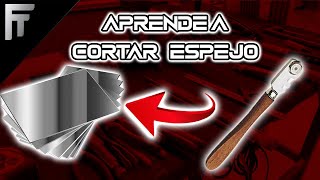 Como cortar un ESPEJO o luna de 3mm Herramienta para cortar Espejo y vidrio tutorial [upl. by Dru620]