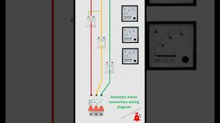 Ammeter connection diagram  ammeter wiring connection  Ammeter Electricalgenius [upl. by Mamie145]