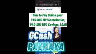 HOW TO PAY PAGIBIG MP1 Contribution MP2 Savings and Loan through PAYMAYAGCASH [upl. by Alta]