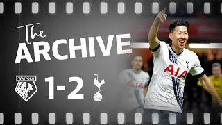 THE ARCHIVE  WATFORD 12 SPURS  Heungmin Sons dramatic last minute winner at Vicarage Road [upl. by Durwyn288]