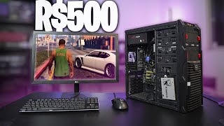 PC GAMER BARATO DE R500  ELE EXISTE E RODA MUITOS JOGOS [upl. by Llertak]