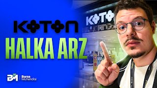 KOTON HALKA ARZ DETAYLI ANALİZ  KATILANLAR İZLESİN [upl. by Davidde426]