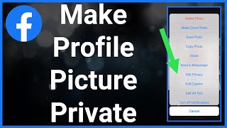 How To Set Your Profile Picture To Private On Facebook [upl. by Demmahum150]