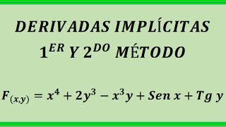 DERIVADAS IMPLÍCITAS [upl. by Dorella866]