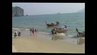 Thailand  Krabi  Zur Ao Nang Beach [upl. by Ynohta99]