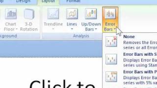 How to add error bars in a presentation chart [upl. by Meadow]