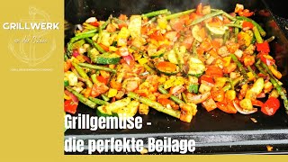 Grillgemüse 🥗 von der Rösle Plancha  die perfekte Beilage zum grillen 🍖♨️🔥 [upl. by Solram]