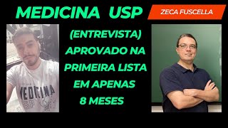 Aprovado em Medicina USP em 8 Meses de Estudo Apenas  Entrevista com Eduardo Carmona [upl. by Ccasi]