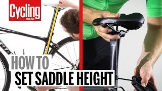 Saddle height How to get it right and why it’s so important  Cycling Weekly [upl. by Parthenia]