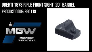 Uberti 1873 Rifle Front Sight 20quot Barrel  Part 360118 [upl. by Trebuh298]