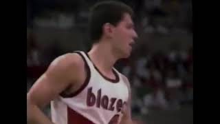 Drazen Petrovic’s Time with the Portland Trail Blazers 1990 [upl. by Ainesej]