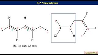 EZ Nomenclature Part 2 Nomenclature of polyenes [upl. by Llehcar]