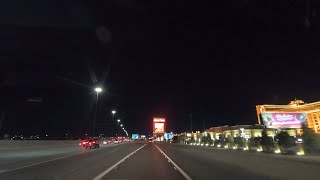 Las Vegas to Pahrump Nevada  Pitch Black Nighttime Driving [upl. by Refinney]