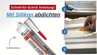 Mit Sanitärsilikon abdichten Anleitung – Waschbecken mit Silikon kleben [upl. by Remmer503]