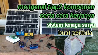 cara kerja sistem tenaga surya sederhana [upl. by Shanleigh229]