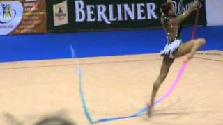 Evgenia Kanaeva Ribbon Berlin Masters 2010 AA [upl. by Brottman840]