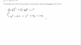 New SAT amp PSAT Prep Circle Equation [upl. by Arolf904]