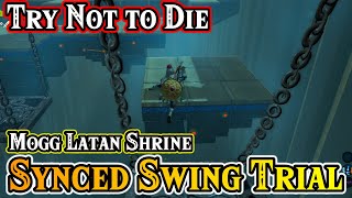 How to finish the Synced Swing Trial WITHOUT DYING  Mogg Latan Shrine  The Legend of Zelda BOTW [upl. by Aihselat331]