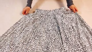 着ないスカートは着れるものに作り変えちゃいましょう✨ A nice remake of a skirt you dont wear [upl. by Lunetta]