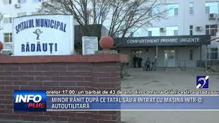 MINOR RANIT DUPA CE TATAL SAU A INTRAT CU MASINA INTR O AUTOUTILITARA [upl. by Platt]