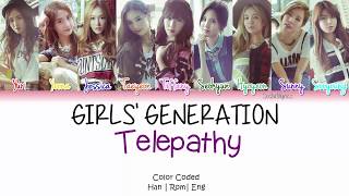 Girls’ Generation 소녀시대  Telepathy Lyrics Color CodedHANROMENG [upl. by Meerak]