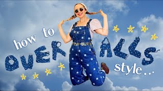 how to style OVERALLS  outfit ideas for dungarees [upl. by Seaman]