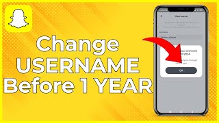 How To Change Snapchat Username Before 1 Year  Change SNAPCHAT USERNAME Without Waiting 1 Year [upl. by Gen]