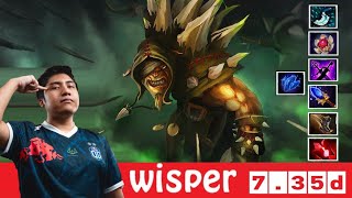 DOTA 2 OGWisper the BRISTLEBACK OFFLANE 735d [upl. by Welles]