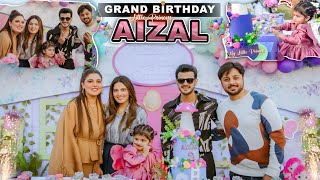 AIZAL KI GRAND BIRTHDAY CELEBRATION 😍Uncle Ny Areeb Ki Bisti Ker De 😂Sab Ka Pink Gari Py Reaction🩷 [upl. by Ehcar]