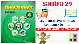 4cu sinif riyaziyyat 2ci hisse seh 29  Tenlik qurmaqla mesele helli [upl. by Neill595]