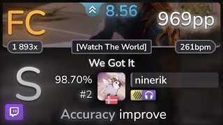 🔴 ninerik  Metrik  We Got It Watch The World HDNC 9870 2 969pp FC  osu [upl. by Suoinuj]