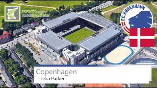 Telia Parken  Parken Stadium  FC Copenhagen  DNK football team  UEFA Euro 2020  Google Earth [upl. by Aneele]