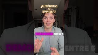 ¿Qué es mejor ser autónomo o empresa [upl. by Turmel715]