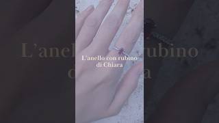 L’anello con rubino di Chiara 💙 jewelrydesign ruby anello [upl. by Ammann]