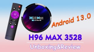 H96 MAX RK3528 Android 130 8K TV Box Unboxing [upl. by Jessabell105]