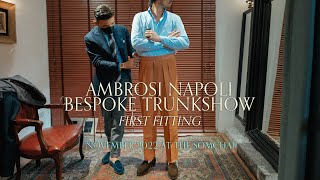 ตัดกางเกง Bespoke ฟิตติ้งแรกจาก AMBROSI NAPOLI ที่ร้าน The Somchai l SIGNORE CLOSET [upl. by Lorna]