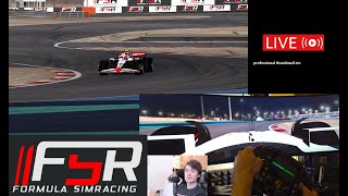 Bono my rears are gone Formula Simracing WC  Round 1 [upl. by Erreip314]