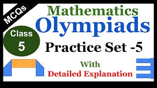 IMO  IOM Class 5 Math Olympiad MCQs  Practice Set  5 [upl. by Naz]