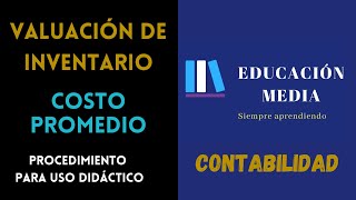 Método de valuación de inventario  Costo Promedio  Guatemala [upl. by Ailhat]