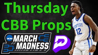 Prize Picks BEST College Basketball Player Props Today 32124 [upl. by Bergh]