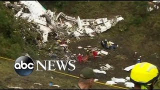 Brazilian Soccer Team in Deadly Plane Crash [upl. by Yatnwahs]