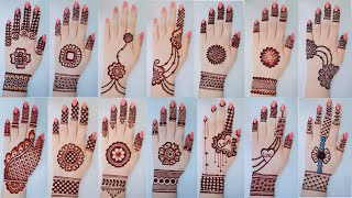 Top 50 mehndi designs karwachauth gol tikki amp tricks mehandi designs backhandArabic henna mehndi [upl. by Einahc215]