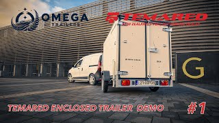 Temared Enclosed Trailer Demo 1  Omega Trailers [upl. by Timothea728]