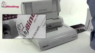 Fellowes Pulsar 300 Plastic Comb Binding Machine Demo  5216601 [upl. by Gilroy]